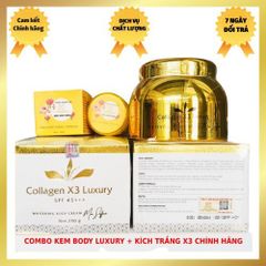 Kem Body Kích Trắng Tắm Trắng Collagen X3 Đông Anh - Dưỡng Trắng Da SPF 45+++ Hiệu Quả Nhanh, Saffron Giúp Trẻ Hóa Da