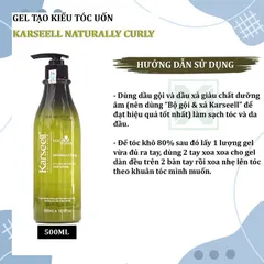 Kem Tạo Kiểu Tóc Xoăn Karseell 500ml - Gel Bóp Xoăn Tạo Sóng, Giữ Nếp, Chống Hư Tổn, Phù Hợp Mọi Loại Tóc