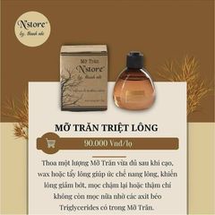 Mỡ Trăn Nguyên Chất N'Store 75gr - Sản phẩm triệt lông an toàn, mờ rạn da, và dịu vết bỏng - Chăm sóc da tự nhiên tại nhà.