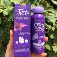 Dung dịch vệ sinh phụ nữ Tía Tô NANO bạc Hà 150ml - Làm sạch, khử mùi, duy trì độ pH, an toàn cho vùng kín, hương thơm quyến rũ 24h