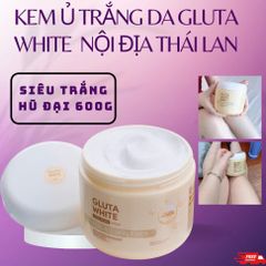 Kem Ủ Trắng Da Gluta White Thái Lan 600gr - Làm Trắng Da Mặt Và Body, Không Bết Dính, Siêu Thấm, Hàng Chính Hãng