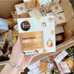 Kem Dưỡng Trắng Da Mặt Nicos Gạo Cho Nam, Giúp Kháng Nắng, Mờ Thâm Mụn, Bổ Sung Collagen, Hũ 25g