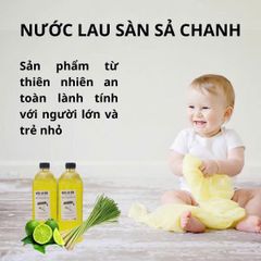 Nước Lau Sàn Tinh Dầu Chanh Sả 1 Lít - Khử Mùi, Đuổi Côn Trùng, Tạo Không Gian Trong Lành cho Nhà Bạn