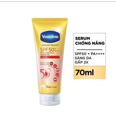 Serum Chống Nắng Toàn Thân Vaseline 50X - Bảo Vệ Da Với SPF 50+ PA++++, Dưỡng Da Sáng Rạng Ngời, 300ml