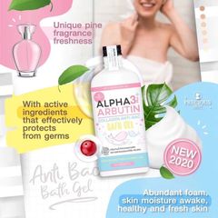 Sữa Tắm Dưỡng Trắng Da Alpha Arbutin 3+ Collagen Thái Lan 350ml - Cấp ẩm, Sáng da, Phục hồi làn da khỏe mạnh