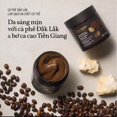 Tẩy Da Chết Toàn Thân Cà Phê Đắk Lắk CooCoon - Sản Phẩm 100% Thiên Nhiên Giúp Da Mịn Màng và Rạng Rỡ 200g