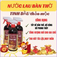 Nước Lau Bàn Thờ 300ml - Sản Phẩm Làm Sạch Và Tẩy Uế Thu Hút Tài Lộc Được Chiết Xuất Từ Thảo Dược Tự Nhiên