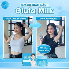 Combo 10 Kem Hết Hôi Nách Gluta Milk - Dưỡng Trắng, Khử Thâm, Chống Mùi Hiệu Quả Cho Vùng Nách, Mông, Bẹn, An Toàn Cho Da