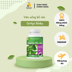 Viên Uống Bổ Não Ginkgo Biloba 120mg Trunature Mỹ - 340 Viên Tăng Cường Trí Nhớ, Giảm Căng Thẳng, Hỗ Trợ Sức Khỏe Não Bộ