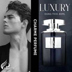 Nước Hoa Charme Luxury 80ml - Hương Thơm Sang Trọng Nam Giới, Mát Lạnh, Lưu Hương Lâu, Quà Tặng Đẳng Cấp