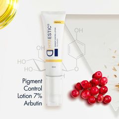 Kem trị nám Hyaestic Pigment Control Lotion 7% Arbutin (30ml) - Giúp làm sáng da, ngừa thâm nám hiệu quả, dưỡng ẩm tự nhiên.