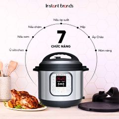 Nồi Áp Suất Điện Instant Pot Duo V5 5.7L Đa Năng - 7 Chế Độ Nấu, Giữ Ấm 10 Giờ, Lòng Inox 3 Lớp, Thiết Kế An Toàn, Nhập Khẩu Đức