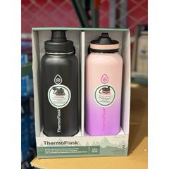 Bình giữ nhiệt Thermoflask Thép Không Gỉ 40oz - Thiết Kế Chắc Chắn, Giữ Nhiệt Lạnh 24h, Nóng 12h - Phù Hợp Cho Cafe và Nước Đá