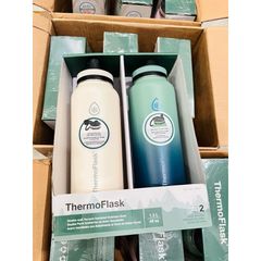 Bình giữ nhiệt Thermoflask Thép Không Gỉ 40oz - Thiết Kế Chắc Chắn, Giữ Nhiệt Lạnh 24h, Nóng 12h - Phù Hợp Cho Cafe và Nước Đá