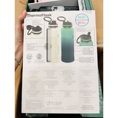 Bình giữ nhiệt Thermoflask Thép Không Gỉ 40oz - Thiết Kế Chắc Chắn, Giữ Nhiệt Lạnh 24h, Nóng 12h - Phù Hợp Cho Cafe và Nước Đá