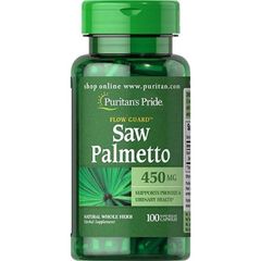 [Date 9/2028]Hỗ trợ đường tiết niệu và tuyến tiền liệt Saw Palmetto 450 mg Puritan’s Pride