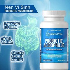 [Date 2026] Viên uống men vi sinh lợi khuẩn Puritan's Pride Probiotic Acidophilus - Shop Song Vy