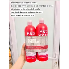 (Hàng chuẩn Mỹ)Cặp Dầu gội - xả TIGI Bed Head