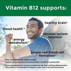 Viên Bổ Sung Vitamin B12 Nature Made 1000mcg - 160viên( Hàng nội địa Mỹ )
