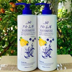 Sữa Tắm Hatomugi Nhật Bản 800ml - Dưỡng ẩm, Làm Sáng Da, Phục Hồi Da Cháy Nắng, Không Hương Liệu, Cung Cấp Ẩm Cho Cả Gia Đình