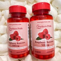 [ Date 2027 ]Puritan's Pride Raspberry Ketones 500mg, 60 viên