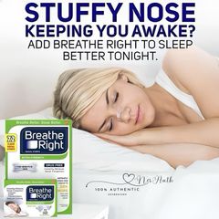 [Mẫu mới  Date 2029] Hộp Miếng dán giảm nghẹt mũi, giảm ngáy (gáy) khi ngủ Breathe Right 72 miếng