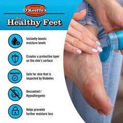 Kem Dưỡng Gót Chân O'Keeffe's Healthy Feet 85g - Giải Pháp Đặc Trị Da Khô Nứt Nẻ, Cung Cấp Độ Ẩm Lâu Dài, Chăm Sóc Bàn Chân Khỏe Mạnh