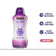 Viên Xả Vải Kirkland Ultra Fresh Lavender & Vanilla - Giúp Quần Áo Thơm Lâu, An Toàn Cho Da, 12 Tuần Hương Thơm Bền Lâu