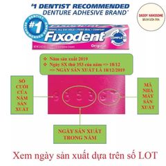 Keo Dán Hàm Răng Giả Hàm Cố Định Fixodent Original 68g - Shop Song Vy