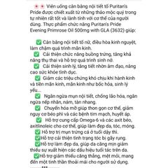 [Date 2028]Viên uống tinh dầu hoa anh thảo, cân bằng nội tiết tố Puritan's pride - Shop Songvy