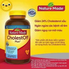 VIÊN UỐNG NATURE MADE CHOLESTOFF PLUS – HỖ TRỢ GIẢM CHOLESTEROL, BẢO VỆ TIM MẠCH