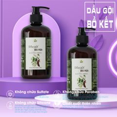 Combo Dầu Gội Bồ Kết & Dầu Xả Sữa Dừa Lam Mộc - Chăm Sóc Tóc Tự Nhiên, Giảm Gãy Rụng, Phục Hồi Tóc Hư Tổn, An Toàn, Không Silicone, Không Paraben