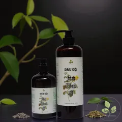 Dầu Gội Thảo Dược Hà Thủ Ô Lam Mộc | Organic Shampoo Không Silicone & Paraben, Kích Thích Mọc Tóc, Giảm Rụng & Dưỡng Mượt Tóc