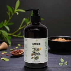 Dầu Gội Thảo Dược Hà Thủ Ô Lam Mộc | Organic Shampoo Không Silicone & Paraben, Kích Thích Mọc Tóc, Giảm Rụng & Dưỡng Mượt Tóc