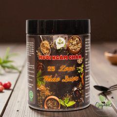 Muối Ngâm Chân Thảo Dược 25 Loại - Thải Độc, Thư Giãn, Ngủ Ngon 500g | Lam Mộc Organic & Shampoo