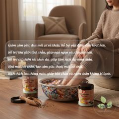 Muối Ngâm Chân Thảo Dược Gừng Lam Mộc - Thải Độc, Thư Giãn, Giảm Đau Nhức Xương Khớp Từ Thiên Nhiên, Hỗ Trợ Sức Khỏe Da
