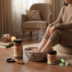 Muối Ngâm Chân Thảo Dược Gừng Lam Mộc - Thải Độc, Thư Giãn, Giảm Đau Nhức Xương Khớp Từ Thiên Nhiên, Hỗ Trợ Sức Khỏe Da