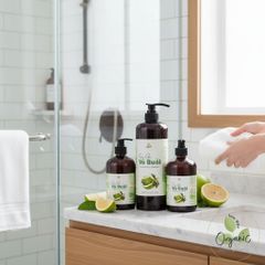 Dầu Gội Thảo Dược Vỏ Bưởi Lam Mộc Organic - Giảm Rụng Tóc, Kích Thích Mọc Tóc Tự Nhiên, Không Silicone & Paraben, An Toàn Cho Nam Nữ