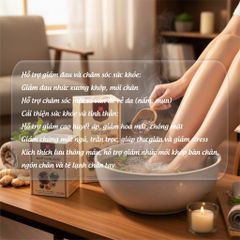 Muối Ngâm Chân Thảo Dược Gừng Cao Cấp - Giảm Đau Nhức Xương Khớp, Thư Giãn, Nguyên Liệu Thiên Nhiên, 500g