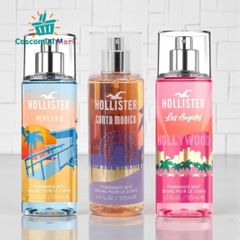 Xịt thơm toàn thân Hollister 125ml - Hương trái cây ngọt ngào từ Santa Monica, Malibu, San Francisco, Los Angeles và Palm Springs dành cho nữ