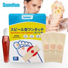 Miếng Dán Mụn Cóc Nhật Bản 42 Miếng - Wart Remover Từ Thảo Mộc, Hiệu Quả An Toàn, Giúp Loại Bỏ Mụn Cóc, Nốt Ruồi, Mụn Thịt Tại Nhà