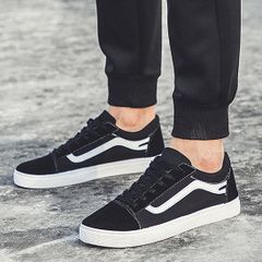 Giày Nam Sneaker Da Lộn G5 Đen Dây Trắng - Giày Thể Thao Giá Rẻ Dùng Đi Làm, Công Trường, Thể Thao, Có Hình Thật