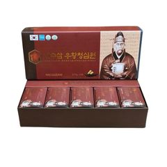 An Cung Ngưu Hoàng Hoàn Hansusam Uhwangcheongsimwon Hàn Quốc 10 Viên - Giúp Bồi Bổ Sức Khỏe và Phòng Chống Tai Biến