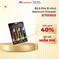 Bộ Thìa Inox Scanpan Spectrum 6 Màu Cao Cấp - An Toàn, Thiết Kế Gọn Nhẹ, Đan Mạch - Phụ Kiện Nhà Bếp Thông Minh