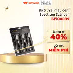 Bộ Thìa Inox Scanpan Spectrum 6 Màu Cao Cấp - An Toàn, Thiết Kế Gọn Nhẹ, Đan Mạch - Phụ Kiện Nhà Bếp Thông Minh