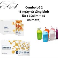Bộ sản phẩm Slim Unicity & Unimate - Hỗ trợ giảm cân, tăng cường năng lượng, cải thiện sức khỏe - Combo 2 gói 30g Slim & 15g Unimate