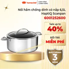 Nồi Chống Dính Scanpan HaptiQ 6.5L - 26cm, Hàng Chính Hãng, Bảo Hành 3 Năm, Sử Dụng Trên Bếp Từ, Chất Liệu Cao Cấp, Dễ Dàng Vệ Sinh