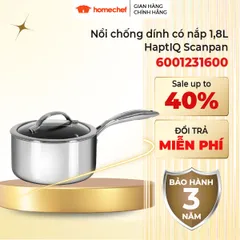 Nồi Chống Dính Scanpan HaptiQ 1.8L Dùng Bếp Từ - Thiết Kế Cao Cấp 16cm, Chống Dính Đảm Bảo 3 Năm, Hàng Chính Hãng Đan Mạch