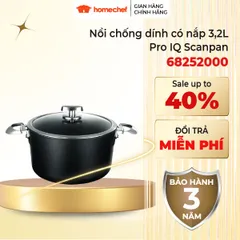 Nồi Chống Dính Scanpan Pro IQ 20cm 3.2L - Nồi Nấu Bếp Từ Cao Cấp, An Toàn, Bảo Hành 3 Năm, Thiết Kế Sang Trọng