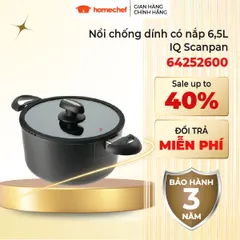 Nồi Chống Dính Scanpan IQ 26cm 6.5L - Hàng Chính Hãng, Dùng Được Cho Bếp Từ, Bảo Hành 3 Năm, Thiết Kế Đan Mạch